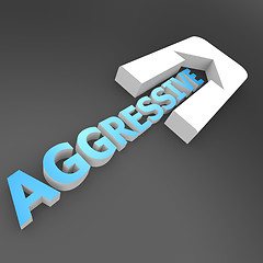 Image showing Aggressive arrow