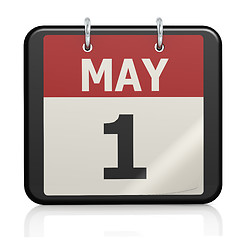 Image showing May 1, Labour day calendar