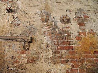 Image showing Old factory wall