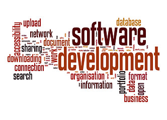 Image showing Software development word cloud