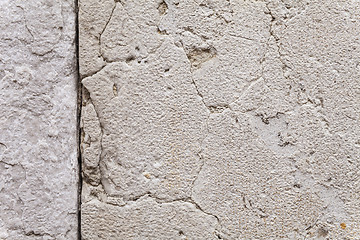 Image showing Texture Of Cracks In An Ancient Stone Wall
