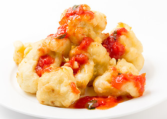 Image showing Cauliflower in batter