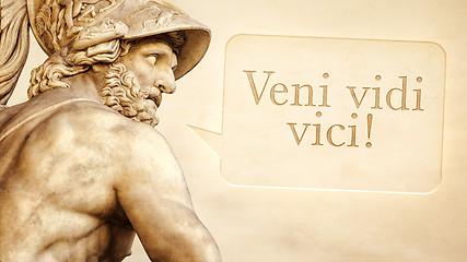 Image showing Menelaus statue with text