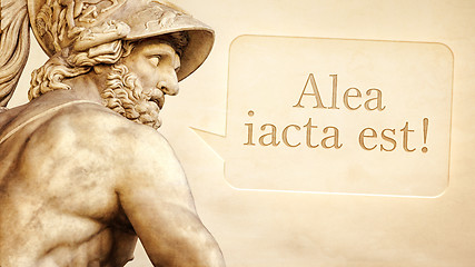 Image showing Menelaus statue with text