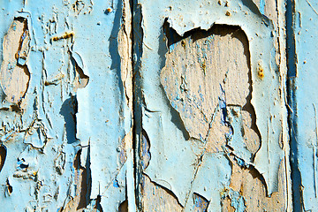 Image showing stripped paint in the blue  