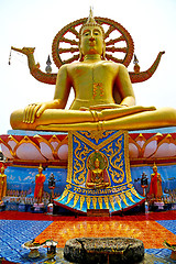 Image showing siddharta   in the temple bangkok asia   dragon
