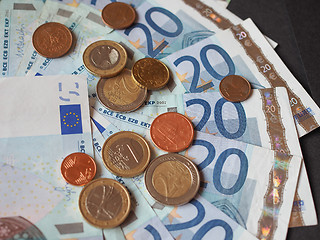 Image showing Euro bank notes