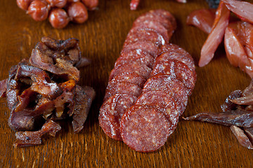 Image showing meat and sausages