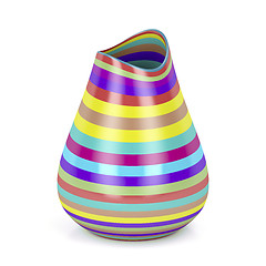 Image showing Striped vase