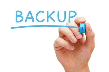 Image showing Backup Blue Marker