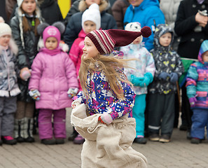 Image showing Girl running