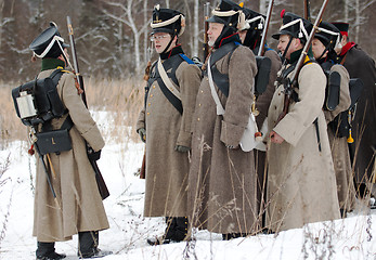 Image showing Soldiers in row