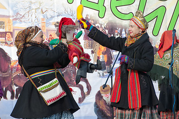 Image showing Petrushka fights by baton