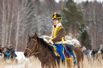 Image showing Cavalry on a horse