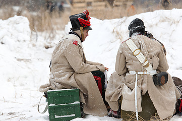 Image showing Soldiers on the rest