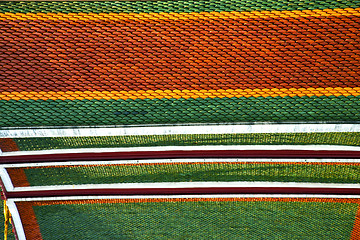 Image showing thailand abstract c  colors roof     temple  bangkok   