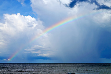 Image showing rainbow and the cloud      south china sea