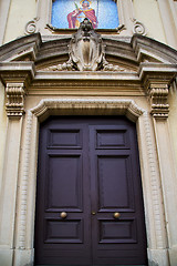 Image showing church caiello gallarate varese italy the old   entrance  mosaic