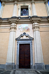 Image showing  italy  lombardy     in  the somma lombardo  church   tower step