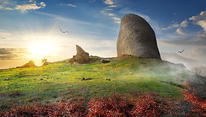 Image showing Stone on mountain