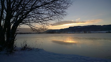 Image showing Winter sunset