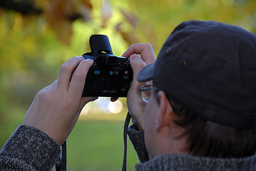 Image showing man doing photo