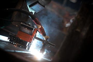 Image showing Electricity distribution hall in metal industry