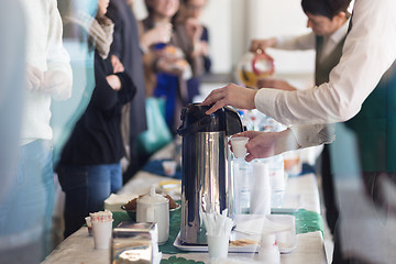 Image showing Coffee break at business meeting