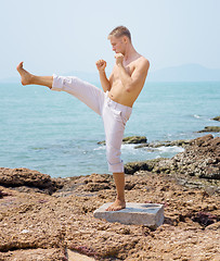 Image showing karateka