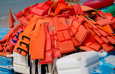 Image showing life jackets