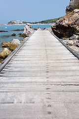 Image showing wooden bridge