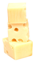 Image showing cheese cubes