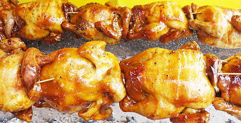 Image showing grilled chickens