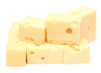 Image showing cheese cubes