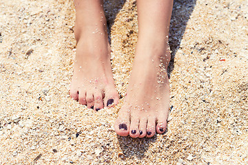 Image showing female feet