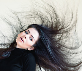 Image showing blown hair