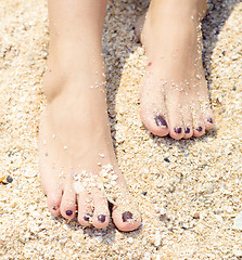 Image showing female feet