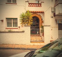 Image showing Tossa de Mar, Spain, ancient town street at summer day