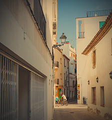 Image showing Tossa de Mar, Catalonia, the streets of the old town