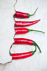 Image showing red hot chili peppers