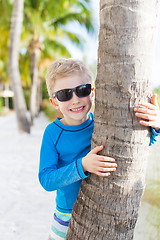 Image showing kid at the beach