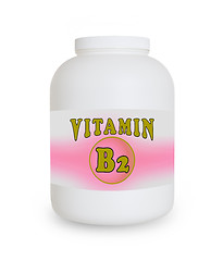 Image showing Vitamin B2 container