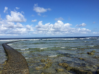 Image showing Rocky Coast along the Pacific Ocean, Kenting, Taiwan