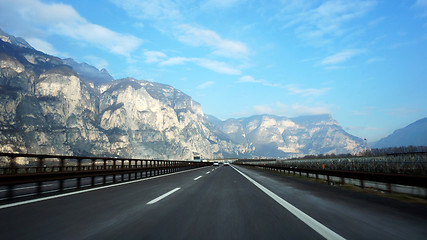 Image showing Mountain road. Italy