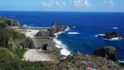 Image showing Beautiful coast and rock in Kenting South Taiwan