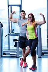 Image showing couple at the gym