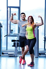 Image showing couple at the gym