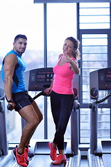 Image showing couple at the gym