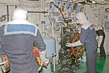 Image showing Inside submarine