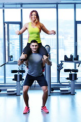 Image showing couple at the gym